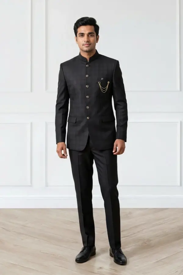 Mens's prince coat with trousers - Black, 36