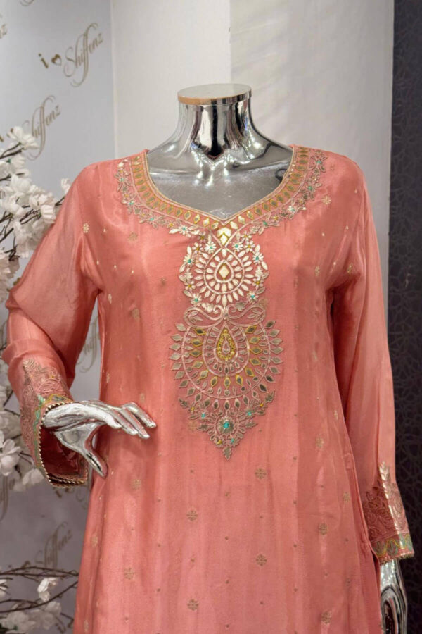 Sandali luxe silk 3 piece sharara suit - Image 5