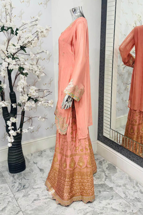 Sandali luxe silk 3 piece sharara suit - Image 3