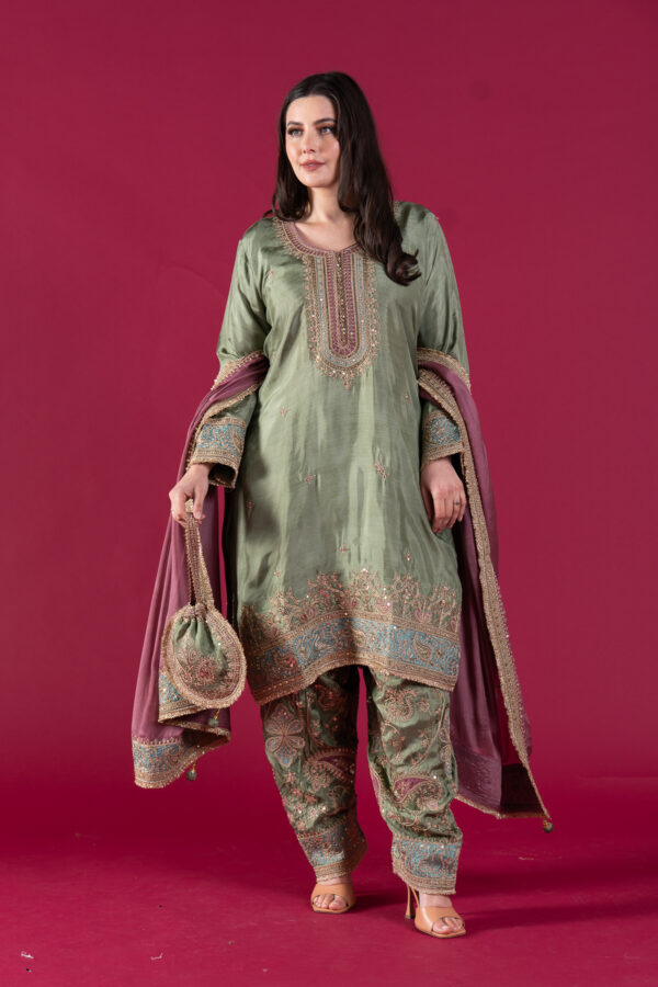 Sandali premium luxury embroidered shalwar suit - Image 2