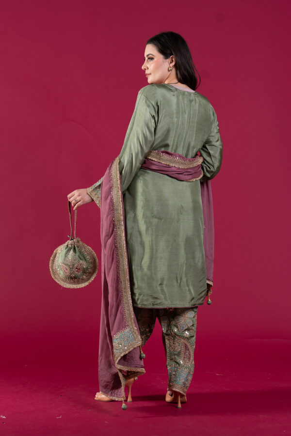 Sandali premium luxury embroidered shalwar suit - Image 3