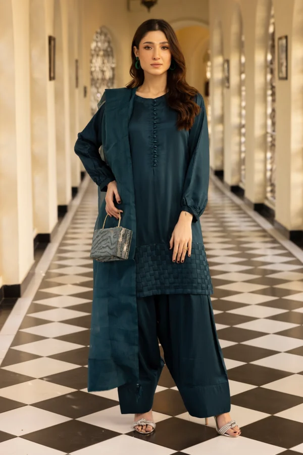 Farshi 3 piece Eid 2025 mother & daughter shalwar kameez - Image 4