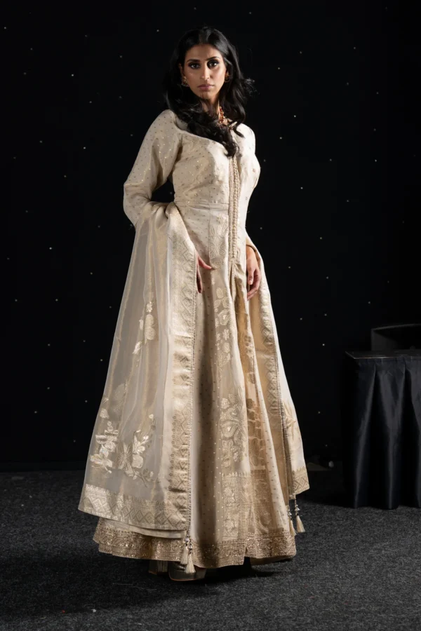 Luxe 3 piece banarsi long dress - Image 3