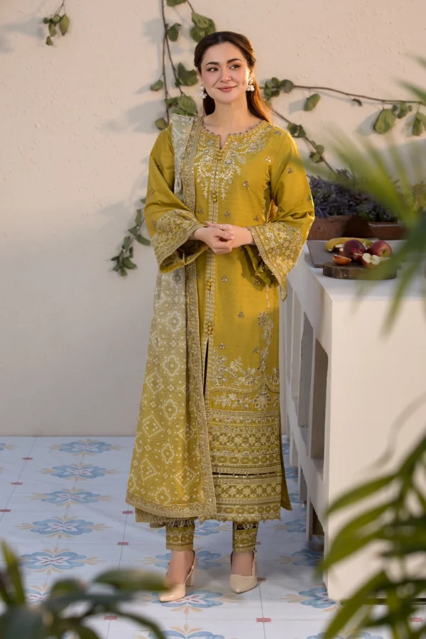 Janaan deluxe Eid 2025 3 piece jacquard collection - Image 2