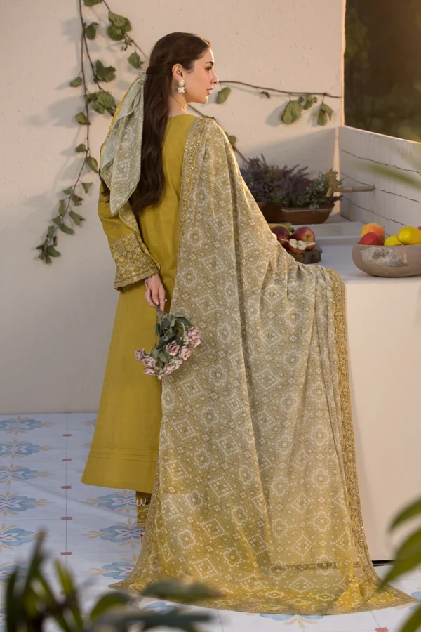 Janaan deluxe Eid 2025 3 piece jacquard collection - Image 3