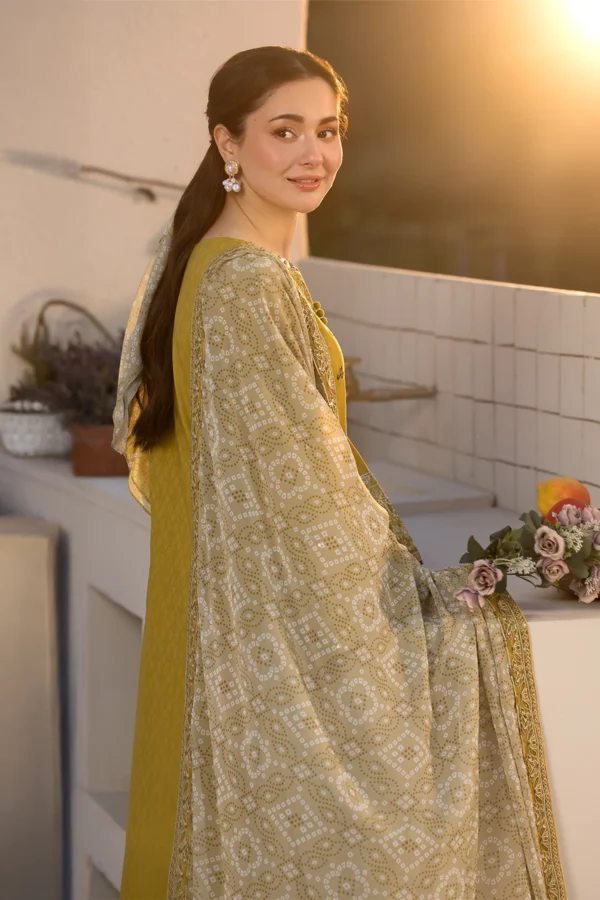 Janaan deluxe Eid 2025 3 piece jacquard collection - Image 6