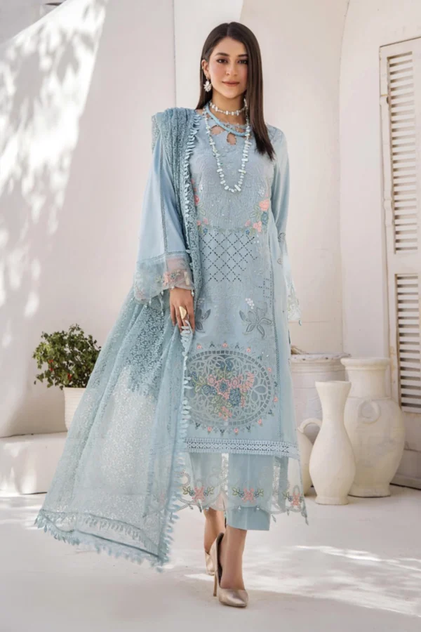 Luxury 3 piece Maria B suit Eid 2025 collection - Image 4