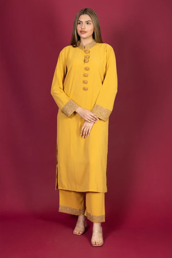 Shiffonz luxury Eid 2025 2 piece modest long shirt collection - Image 3