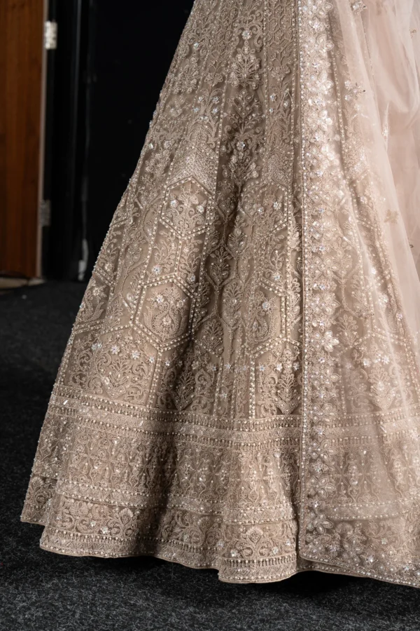 Deluxe 3 piece net lengha choli - Image 7