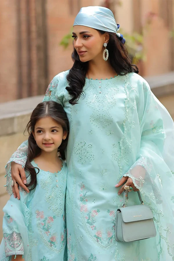 Bazar Kahani Eid 2025 3 piece premium daughter's suit - Image 4