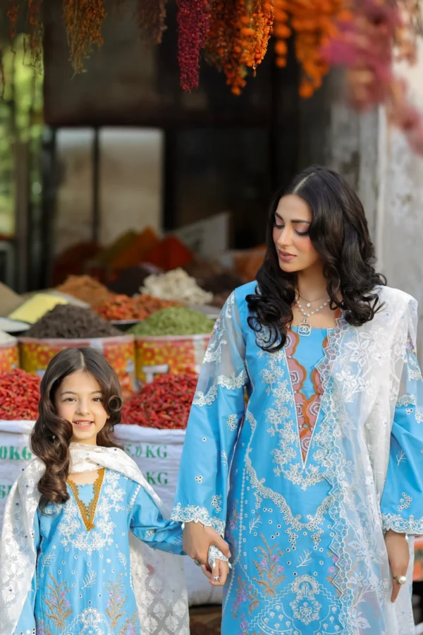 Bazar Kahani Eid 2025 3 piece graceful daughter's suit - Image 3