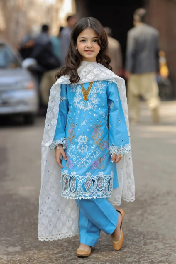 Bazar Kahani Eid 2025 3 piece graceful daughter's suit - Image 2