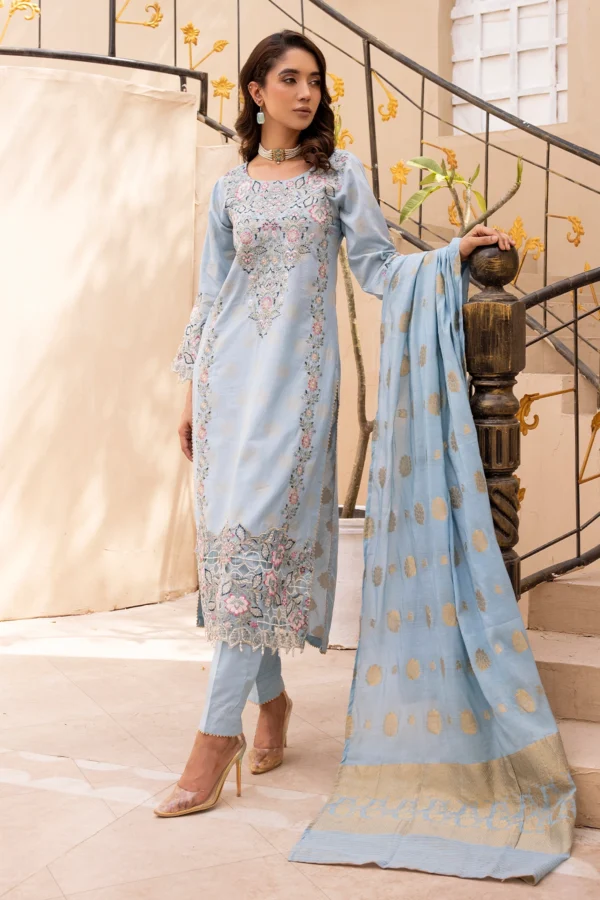 Duaa Nur Eid 2025 3 piece graceful lawn collection - Image 2