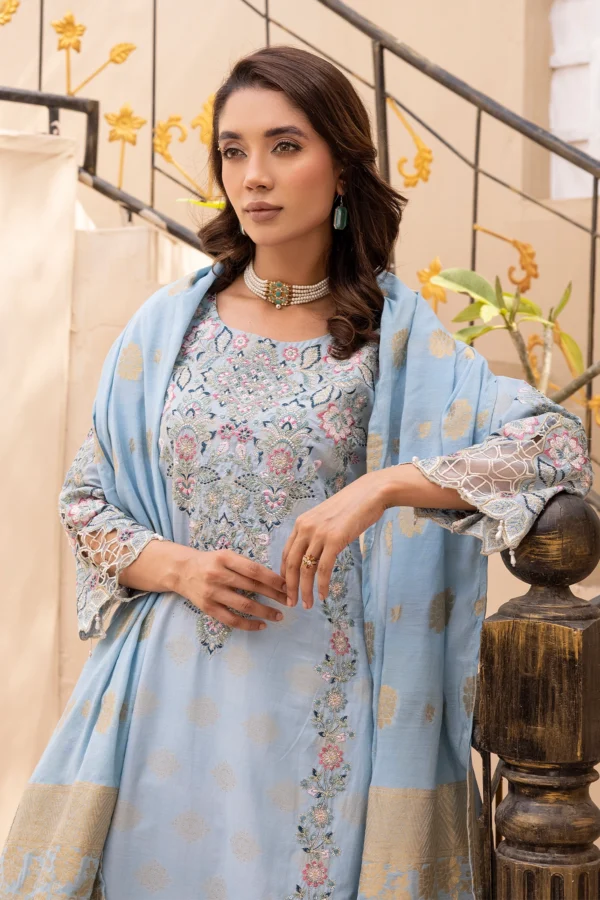 Duaa Nur Eid 2025 3 piece graceful lawn collection - Image 5