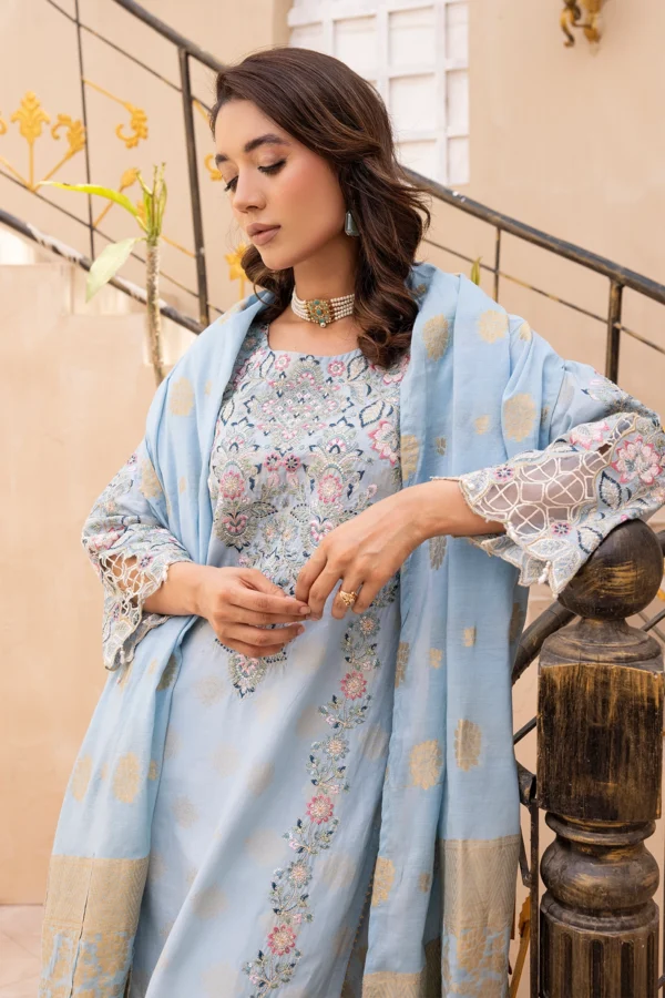 Duaa Nur Eid 2025 3 piece graceful lawn collection - Image 4