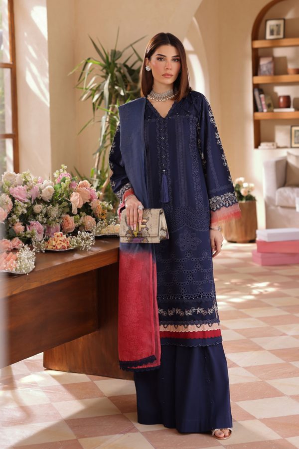 Lamhey Eid collection 3 piece casual embroidered suit