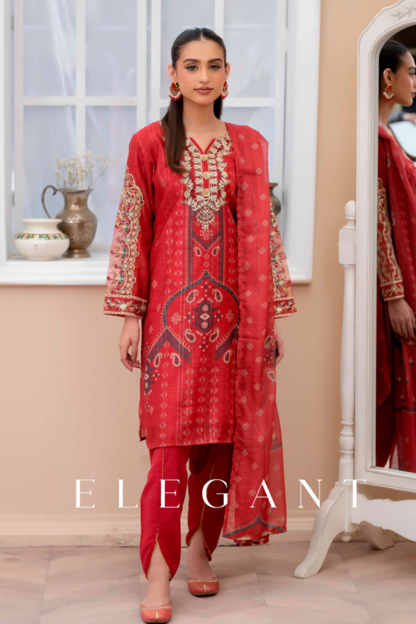 Elle Eid collection 3 piece digital printed suit