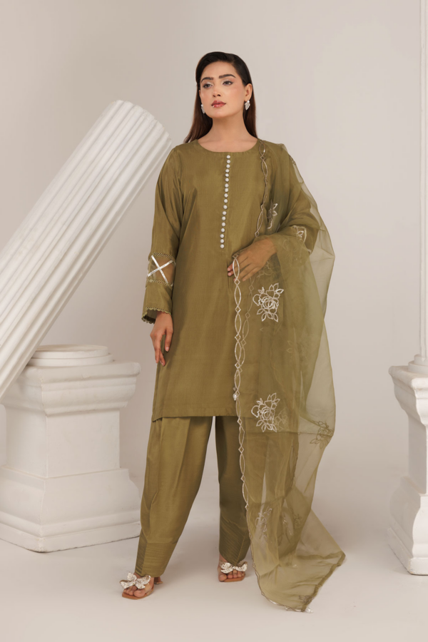 Shiffonz 3 piece farshi shalwar Eid outfit