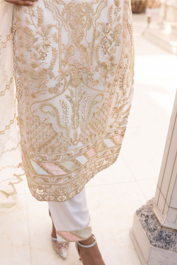 Kiara luxe Eid collection 3 piece organza suit - Image 7