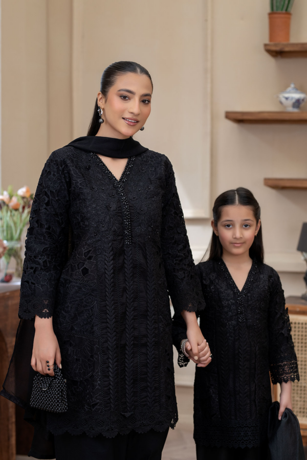 Ashi Eid collection kids 3 piece mother and daughter suit - Image 2