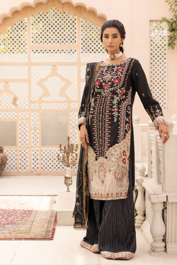 Kashish luxury Eid collection chiffon 3 piece suit - Image 2