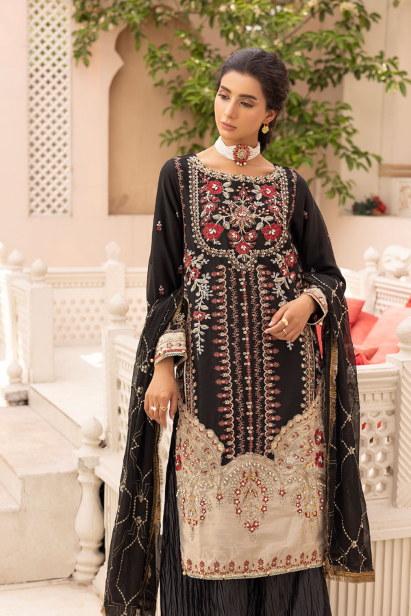 Kashish luxury Eid collection chiffon 3 piece suit - Image 5