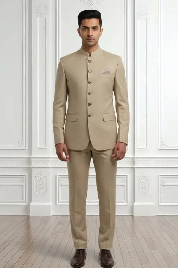 Men's prince coat with pants - Beige, 42
