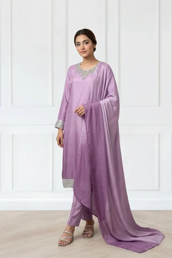 Rana premium 3 piece luxe collection - Purple, X - Large