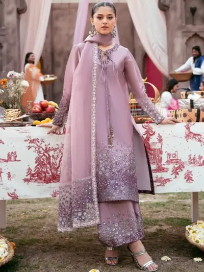 Rangoli sheesha silk luxe collection - Lilac, Small