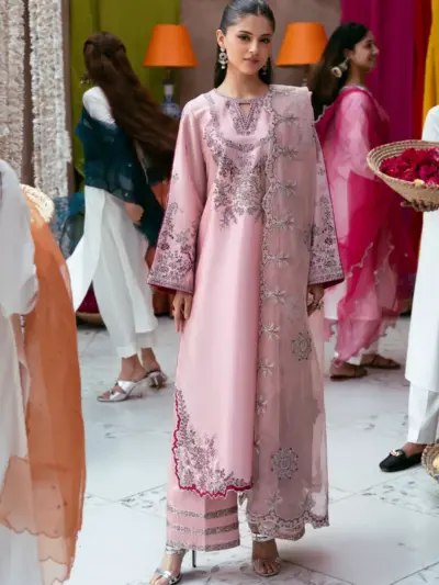 Rangoli luxe sheesha silk 3 piece collection - DTPINK, Small