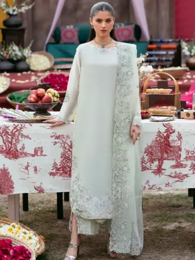 Rangoli sheesha silk luxe 3 piece collection - Mint, Medium