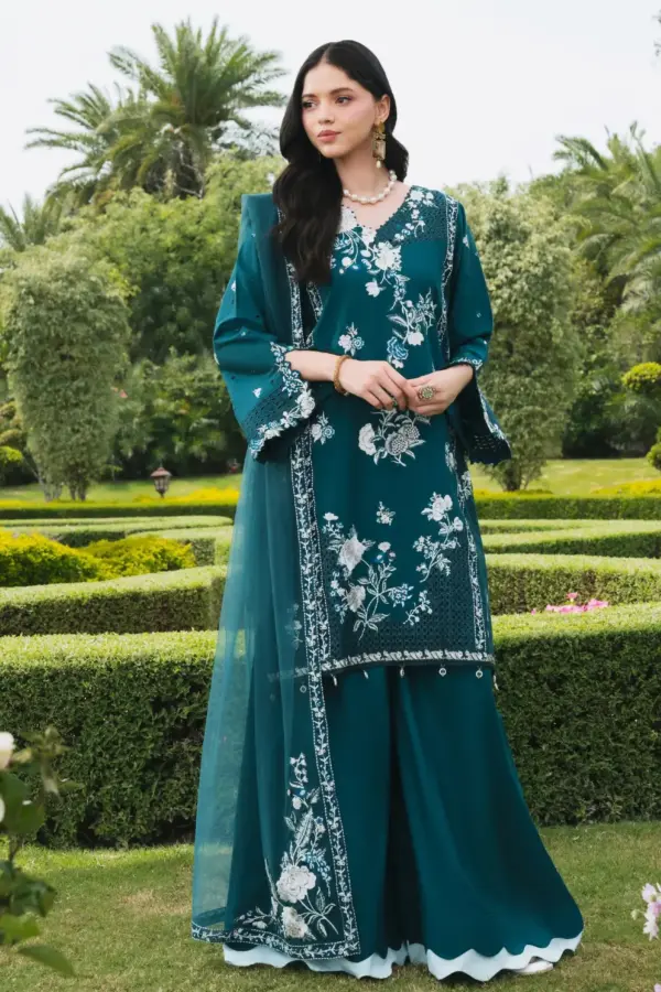 Lily collection luxe mother and daughter collection - Teal, X - Large