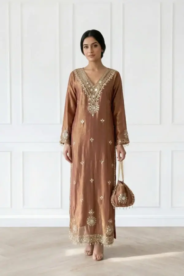Shiffonz luxe embroidered Kaftan collection - DTPINK, 42