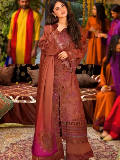 Ivana luxury collection jade 3 piece embroidered suit - RTORNG, Medium