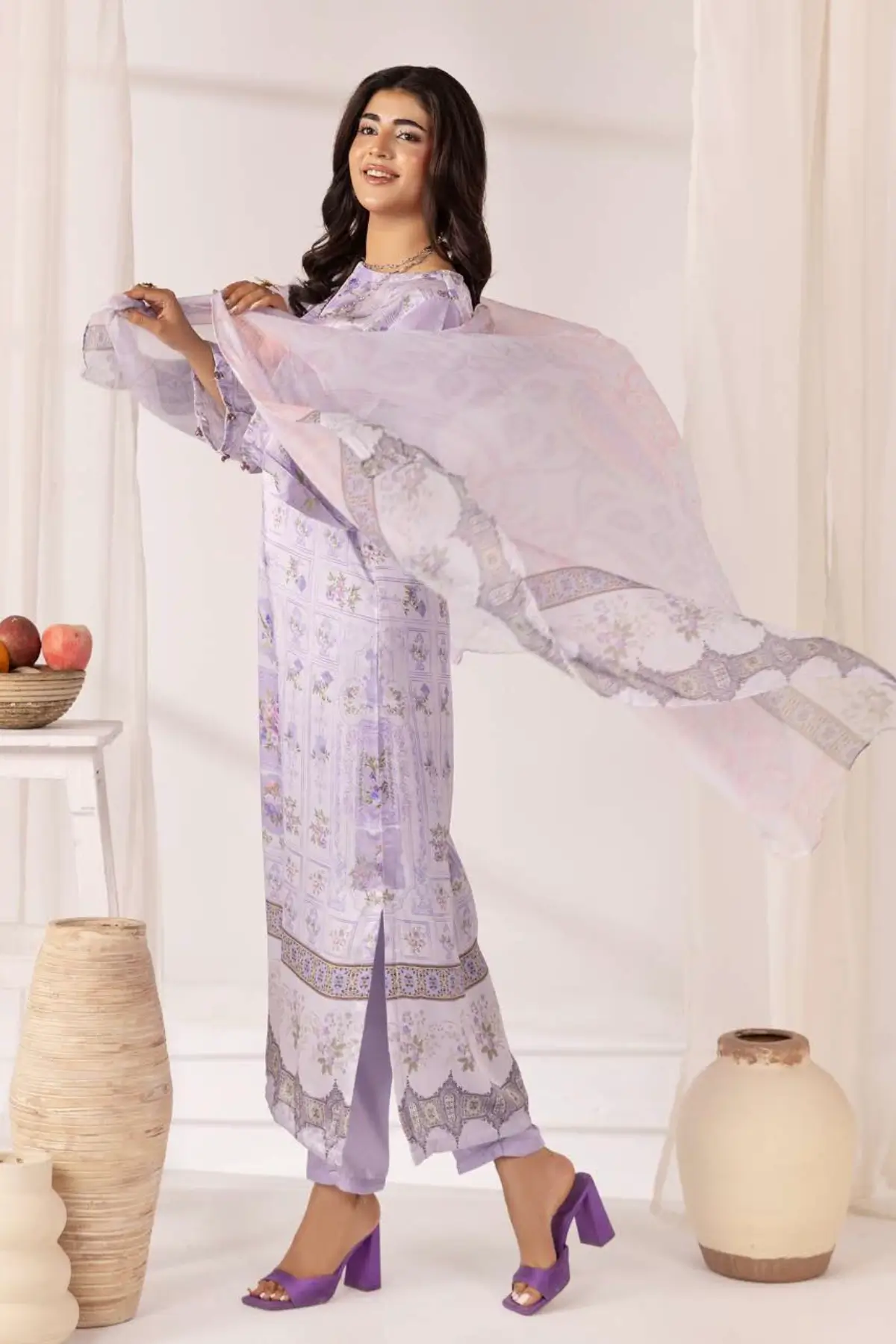 Marium premium collection 3 piece lux printed suit - Image 2