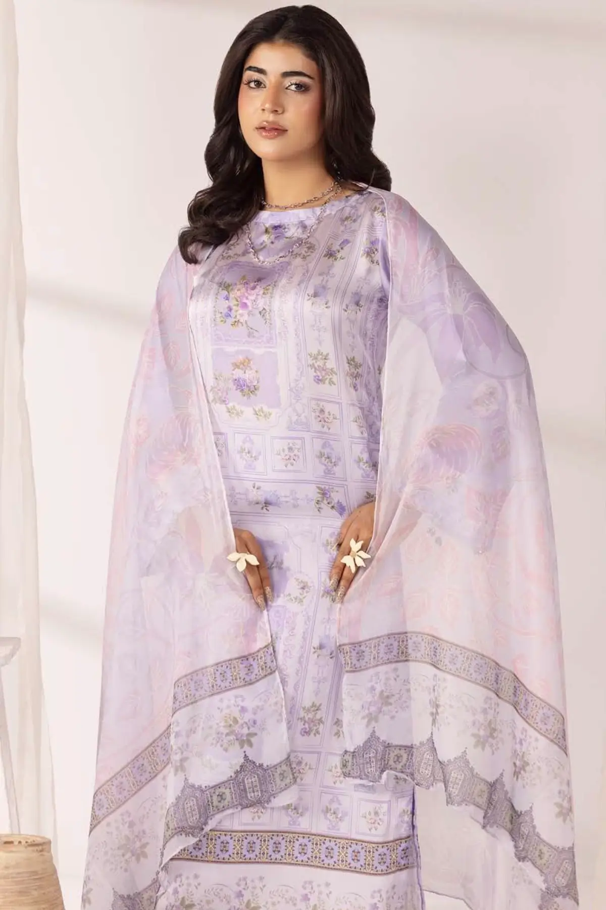 Marium premium collection 3 piece lux printed suit - Image 4