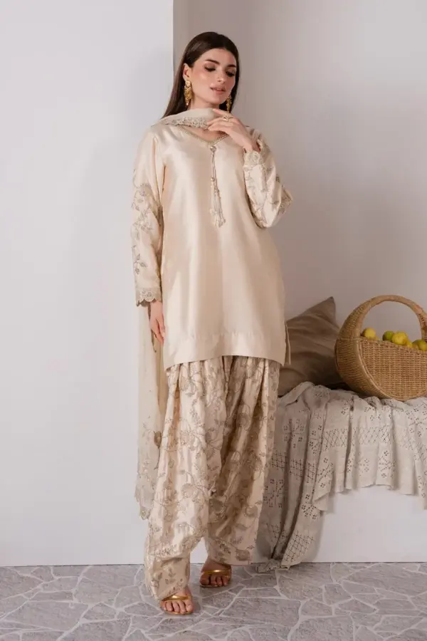 Alarna premium collection 3 piece farshi shalwar suit