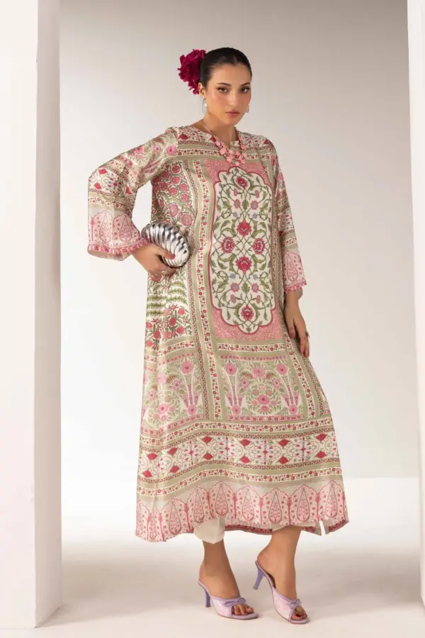 Shiffonz kaftan 2 piece coord set collection - Cream, X - Large