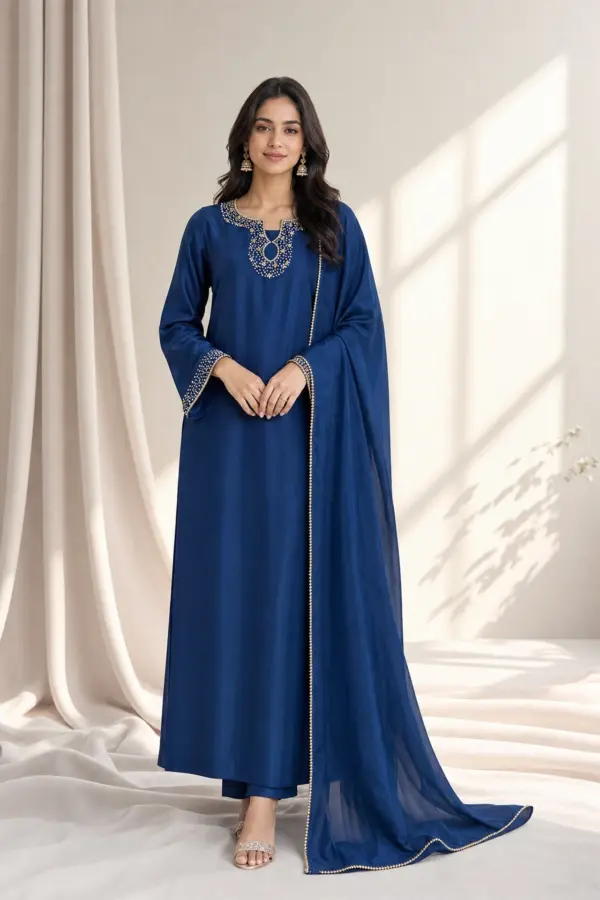 Zarina premium collection 3 piece suit - Navy, Large